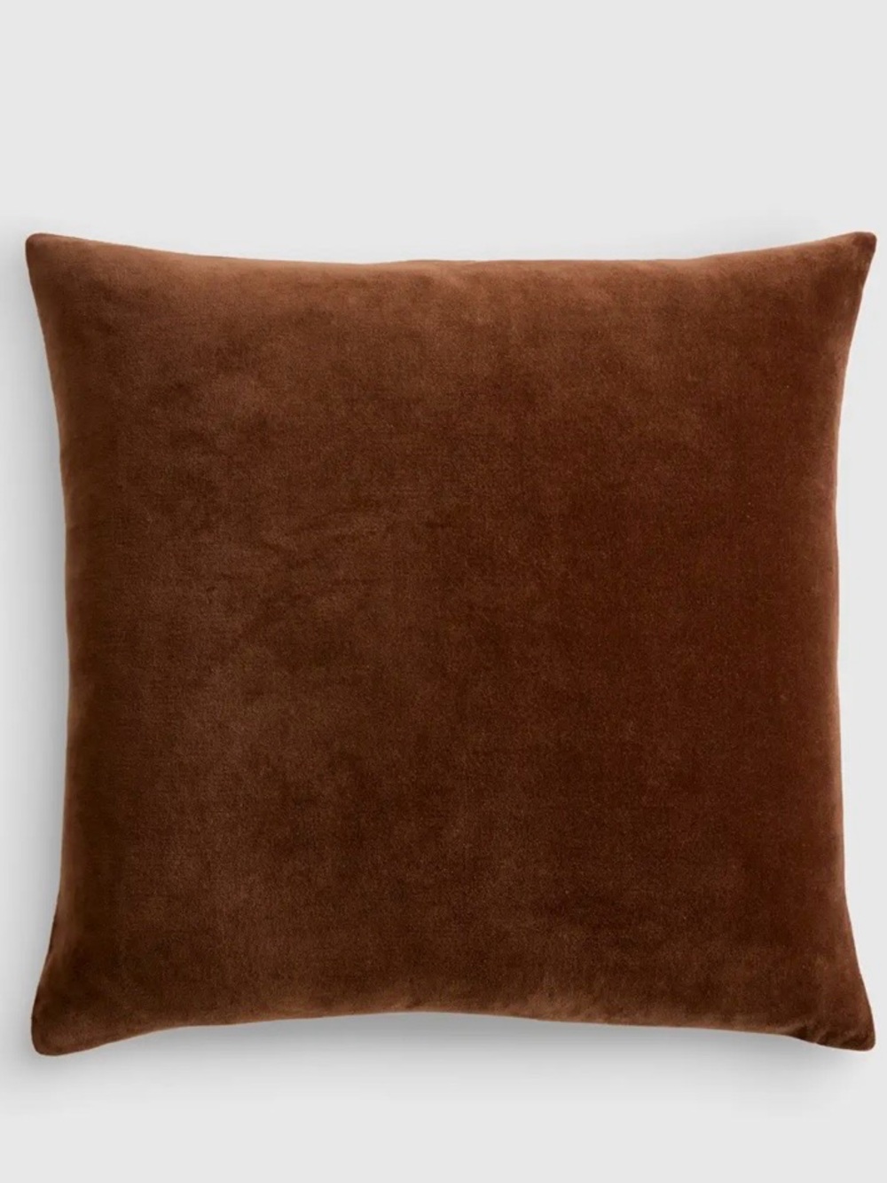 NWT Quince Classic 100% Cotton Velvet Pillow Cover, 20 X 20 (Chestnut)